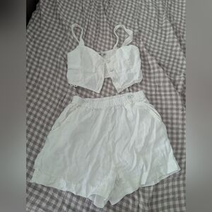 Madewell linen romper /top /shorts